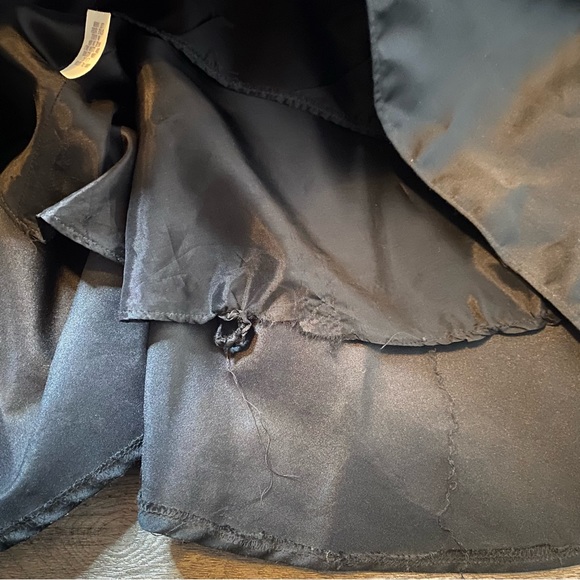 Y2K Anne Stanley Black Beaded Halter Evening Gown 10 Formal Long Maxi Dress Prom - Picture 8 of 9